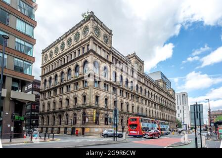 Manchester, 14 luglio 2021: The Britannia Hotel nel centro di Manchester Foto Stock