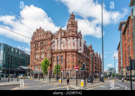 Manchester, 14 luglio 2021: The Midland Hotel nel centro di Manchester Foto Stock