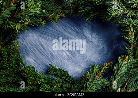 natale e nuovo anno di sfondo con spazio di copia per il testo Foto Stock