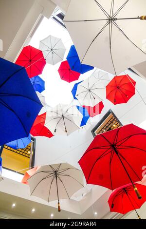 Les Parapluies de Cherbourg manufacture, Cherbourg, dipartimento della Manica, Cotentin, Normandia, Francia Foto Stock