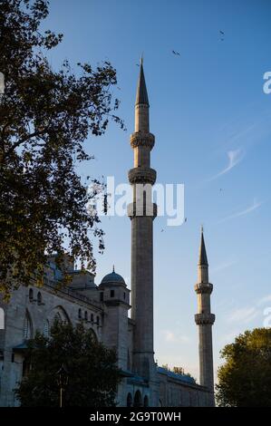 La bella Suleymaniye Camii a Istanbul, Turchia. Foto Stock