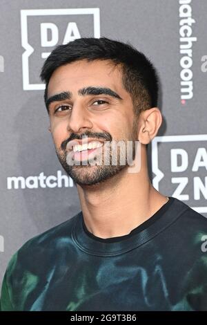 Londra, Regno Unito. 27 luglio 2021. Vikkstar che arriva alla festa di lancio di Dazn x Matchroom, presso la palestra tedesca di Londra. Data immagine: Martedì 27 luglio 2021. Il credito fotografico dovrebbe essere: Matt Crossick/Empics/Alamy Live News Foto Stock