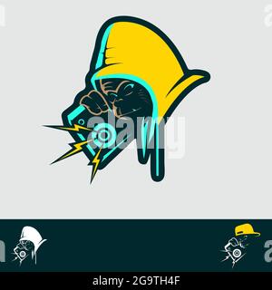 Vettore di simboli HIP Hop Gorilla per identità, stampa di magliette, elementi di design o qualsiasi altro scopo. Illustrazione Vettoriale