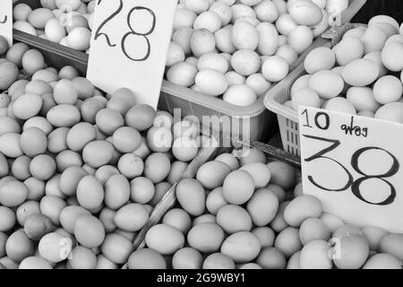 Le scene del mercato di Bangkok. Talad SOD Foto Stock