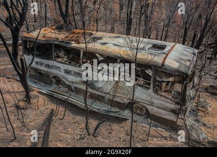 2019/ 20 NSW Bushfires Blue Mountains NSW Australia Foto Stock