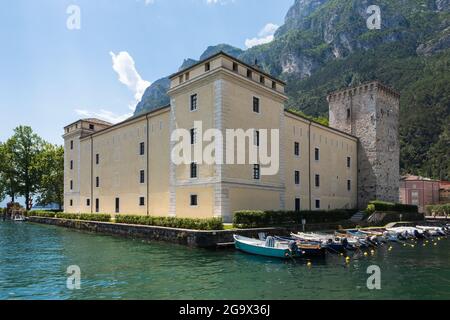 Castello antico di Rocca, Riva del Garda, italia Foto Stock