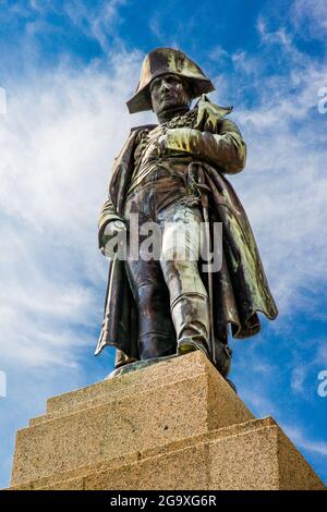 Napoleone I., 15.8.1769 / 5.5.1821, Imperatore dei francesi, monumento, Ajaccio, Corsica, DIRITTI-AGGIUNTIVI-AUTORIZZAZIONE-INFO-NON-DISPONIBILE Foto Stock