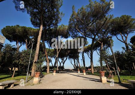 Italia, Roma, Aventino (Aventino), Giardino degli Aranci, giardini Foto Stock