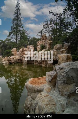 Xuzhou, Cina, Hubushan, complesso di edifici storici, architettura antica. Foto Stock