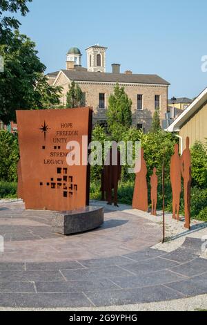 Voice of Freedom Park. Legge sull'abolizione della schiavitù del 1834, monumento. Foto Stock