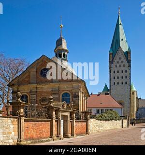 Alexis Catholic Chapel e Cattedrale di Paderborn, Germania, Nord Reno-Westfalia, Est Westfalia, Paderborn Foto Stock