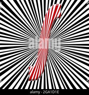 Monogramma dei raggi S di disegno maiuscoli Foto Stock