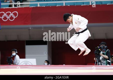 Tokyo, Giappone. 27 luglio 2021. Takanori NAGASE (JPN) contro MOLLAEI Saeid (MGL) durante i Giochi Olimpici Tokyo 2020, finale di JUDO Men -81 kg il 27 luglio 2021 a Nippon Budokan a Tokyo, Giappone - Photo Photo Photo Kishimoto/DPPI/LiveMedia Credit: Independent Photo Agency/Alamy Live News Foto Stock