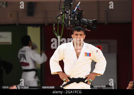 Tokyo, Giappone. 27 luglio 2021. Saeid Mollaei (MON) compete su -81 kg uomini, durante i Giochi Olimpici di Tokyo 2020, judo, il 27 luglio 2021 a Nippon Budokan, a Tokyo, Giappone - Foto Yoann Cambefort/Marti Media/DPPI/LiveMedia Credit: Independent Photo Agency/Alamy Live News Foto Stock