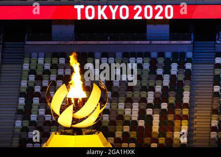 Ambiente, illustrazione durante i Giochi Olimpici Tokyo 2020, cerimonia di apertura il 23 luglio 2021 allo Stadio Olimpico di Tokyo, Giappone - Foto Kanami Yoshimura / Foto Kishimoto / DPPI / LiveMedia Foto Stock