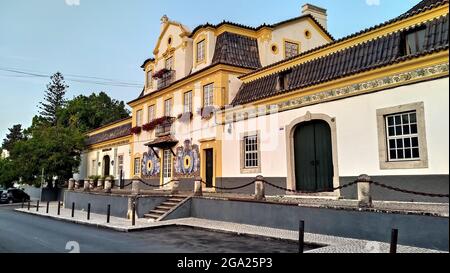 Jose Maria da Fonseca Wines House, antico maniero, cantina e museo, Azeitao, Portogallo Foto Stock