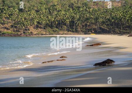 Spiaggia di Cabo de Rama a Cabo Serai a Goa Sud, India; Cabo de Rama, Goa, India Foto Stock