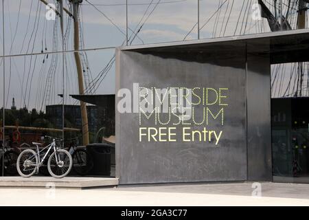 Riverside Museum of Transport a Glasgow Foto Stock