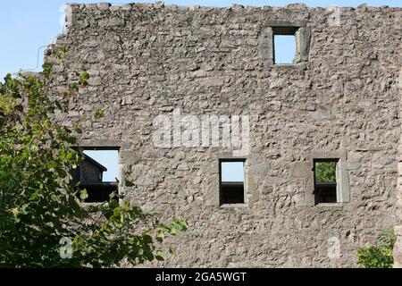 Antico castello in Hohenbaden rovine Foto Stock