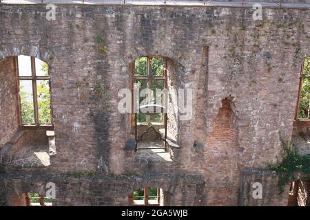 Antico castello in Hohenbaden rovine Foto Stock