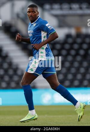 Derby, Inghilterra, 28 luglio 2021. William Carvalho di Real Betis durante la partita pre-stagione amichevole al Pride Park Stadium, Derby. L'immagine di credito dovrebbe essere: Darren Staples / Sportimage Foto Stock