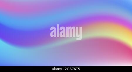 Sfondo mesh gradiente, curva delle onde morbide fluide, effetto acquerello Illustrazione Vettoriale