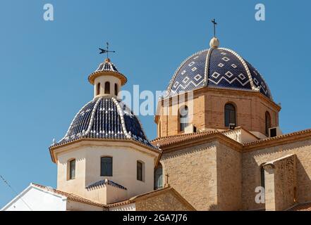 Chiesa di Nuestra Señora del Consuelo Consuelo (nostra Signora di Solace), Città Vecchia di Altea, Spagna Foto Stock