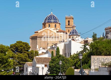 Chiesa di Nuestra Señora del Consuelo Consuelo (nostra Signora di Solace), Città Vecchia di Altea, Spagna Foto Stock