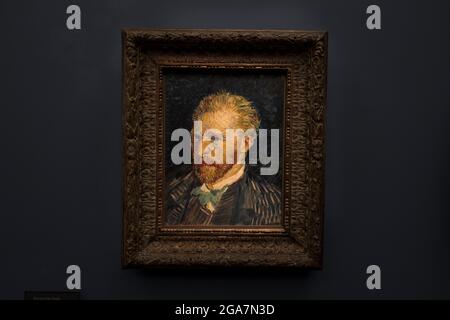 Vincent Van Gogh del Portrait al Museo d'Orsay, a Parigi Foto Stock