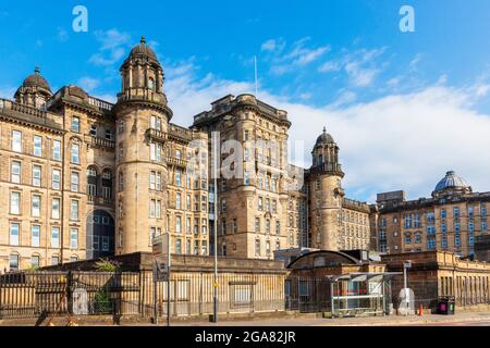 Glasgow Royal Infirmary, ospedale, High Street, Glasgow, Scozia, Progettato da Robert e John Adam, architetti, e aperto nel 1794 Foto Stock