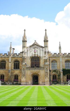 Corpus Christi College, parte dell'Università di Cambridge in Inghilterra Foto Stock