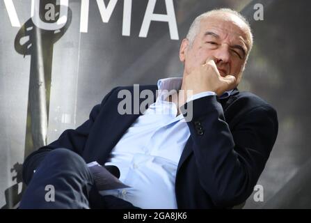 Roma, Italia. 29 luglio 2021. Roma, confronto tra i candidati per il sindaco di Roma durante il Festival di architettura di Roma nella foto: Enrico Michetti Credit: Agenzia fotografica indipendente/Alamy Live News Foto Stock