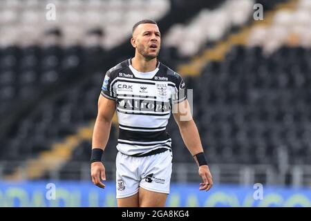 Hull, Regno Unito. 29 luglio 2021. Carlos Tuimavave (3) della Hull FC a Hull, Regno Unito, il 7/29/2021. (Foto di Mark Cosgrove/News Images/Sipa USA) Credit: Sipa USA/Alamy Live News Foto Stock