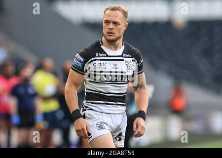 Hull, Regno Unito. 29 luglio 2021. Adam Swift (21) di Hull FC durante la partita a Hull, Regno Unito, il 29/7/2021. (Foto di Mark Cosgrove/News Images/Sipa USA) Credit: Sipa USA/Alamy Live News Foto Stock