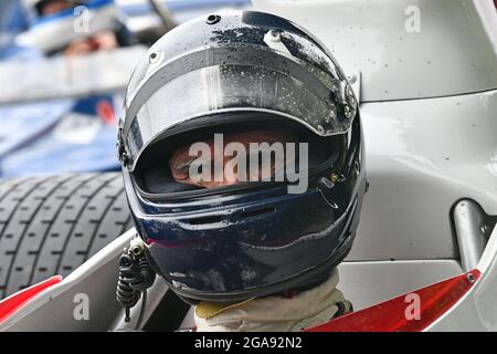 Damon Hill, The Maestros - Motorsport's Great All-Rounders, Goodwood Festival of Speed, Goodwood House, Chichester, West Sussex, Inghilterra, Luglio 2021. Foto Stock