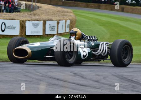 Geoff Underwood, Brabham-Repco BT20, Gran Premi, il Maestros - Motorsport's Great All-Rounders, Goodwood Festival of Speed, Goodwood House, CH Foto Stock