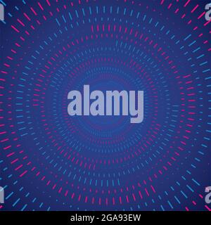 Linee astratte costituite da motivi geometrici, elementi grafici ausiliari, forme lineari creative. Forme grafiche progettate per l'uso nei progetti. Illustrazione Vettoriale