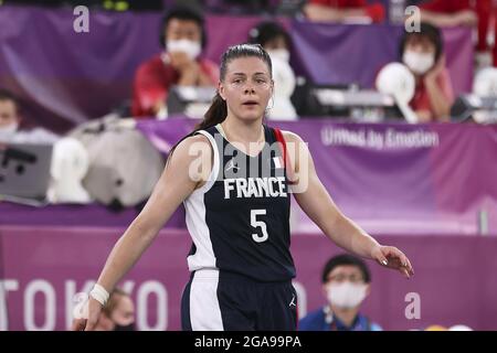 Marie-Eve PAGET (5) della Francia durante i Giochi Olimpici Tokyo 2020, Nom de l'epreuve il 25 luglio 2021 all'Aomi Urban Sports Park di Tokyo, Giappone - Foto Ann-Dee Lamour / CDP MEDIA / DPPI Foto Stock