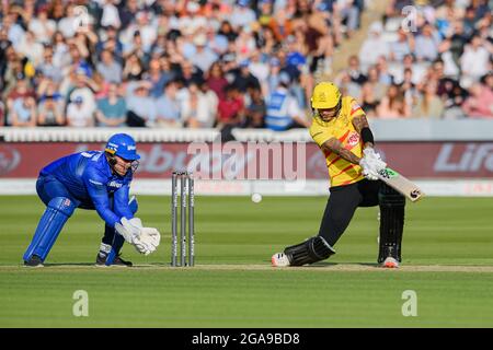 LONDRA, REGNO UNITO. 29 luglio 2021. Durante il centinaio tra London Spirit vs Trent Rockets al Lord's giovedì 29 luglio 2021 a LONDRA, INGHILTERRA. Credit: Taka G Wu/Alamy Live News Foto Stock