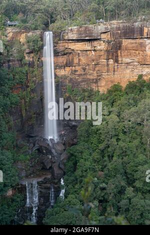 foto a lunga esposizione delle cascate di fitzroy dal punto di osservazione della maglia nel parco nazionale di morton Foto Stock