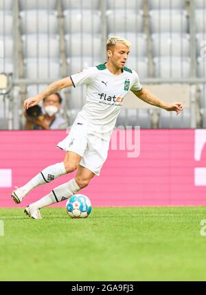 Jordan Beyer, MG 15 nella amichevole FC BAYERN MUENCHEN - BORUSSIA Mönchengladbach 0-2 il 28 luglio 2021 a Monaco, Germania Stagione 2021/2022, giorno X, 1.Bundesliga, FCB, Gladbach, München, X.Spieltag. © Peter Schatz / Alamy Live News Foto Stock