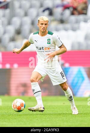 Jordan Beyer, MG 15 nella amichevole FC BAYERN MUENCHEN - BORUSSIA Mönchengladbach 0-2 il 28 luglio 2021 a Monaco, Germania Stagione 2021/2022, giorno X, 1.Bundesliga, FCB, Gladbach, München, X.Spieltag. © Peter Schatz / Alamy Live News Foto Stock