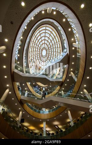 LIVERPOOL, UK - LUGLIO 14 : Interior view of the Central Library in Liverpool, England UK on Luglio 14, 2021 Foto Stock