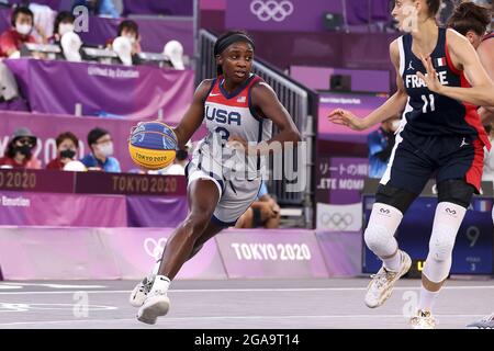 Tokyo, Giappone. 28 luglio 2021. Jacquelyn GIOVANE (8) degli Stati Uniti durante i Giochi Olimpici Tokyo 2020, Nom de l'epreuve il 28 luglio 2021 all'Aomi Urban Sports Park di Tokyo, Giappone - Photo Ann-Dee Lamour/CDP MEDIA/DPPI Credit: Independent Photo Agency/Alamy Live News Credit: Independent Photo Agency/Alamy Live News Foto Stock