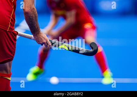 Tokyo, Giappone. 30 luglio 2021. Giochi Olimpici: Hockey match tra Spagna e Australia. Credit: ABEL F. ROS/Alamy Live News Foto Stock