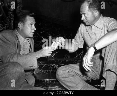 Sunset Blvd. Anno : 1950 USA regista : Billy Wilder William Holden, Billy Wilder sul set Foto Stock