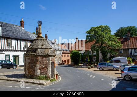 WALSINGHAM, REGNO UNITO - 09 agosto 2016: The Bull Inn a Walsingham, Regno Unito Foto Stock