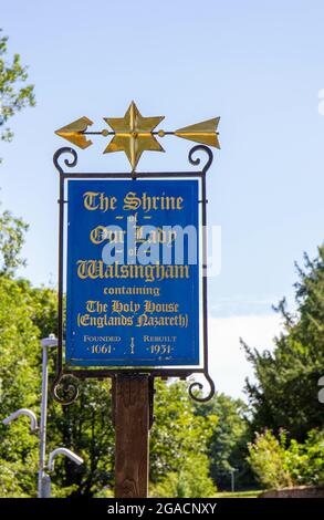 WALSINGHAM, REGNO UNITO - 09 agosto 2016: Il Santuario Anglicano di nostra Signora di Walsingham, Regno Unito Foto Stock