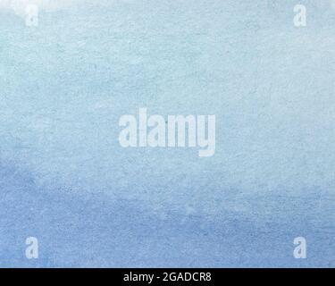 Astratto blu sfumatura colore acquarelle vernice sfondo. Sfondo con texture acquerello disegnata a mano. Foto Stock