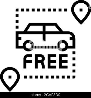 illustrazione vettoriale dell'icona di prelievo e rientro in linea Illustrazione Vettoriale